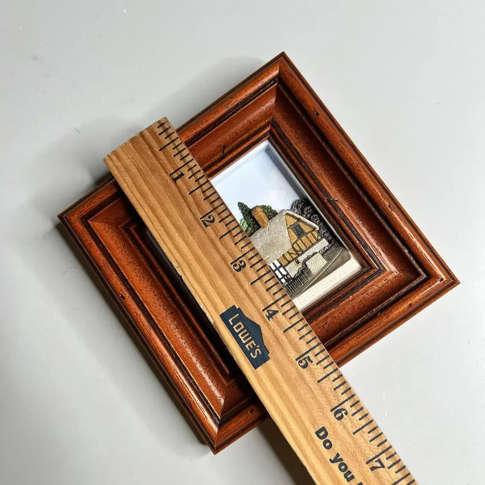 Vintage Friar Crafts Ann Hathaway's Cottage Small Wall Plaque Brown‎ England
